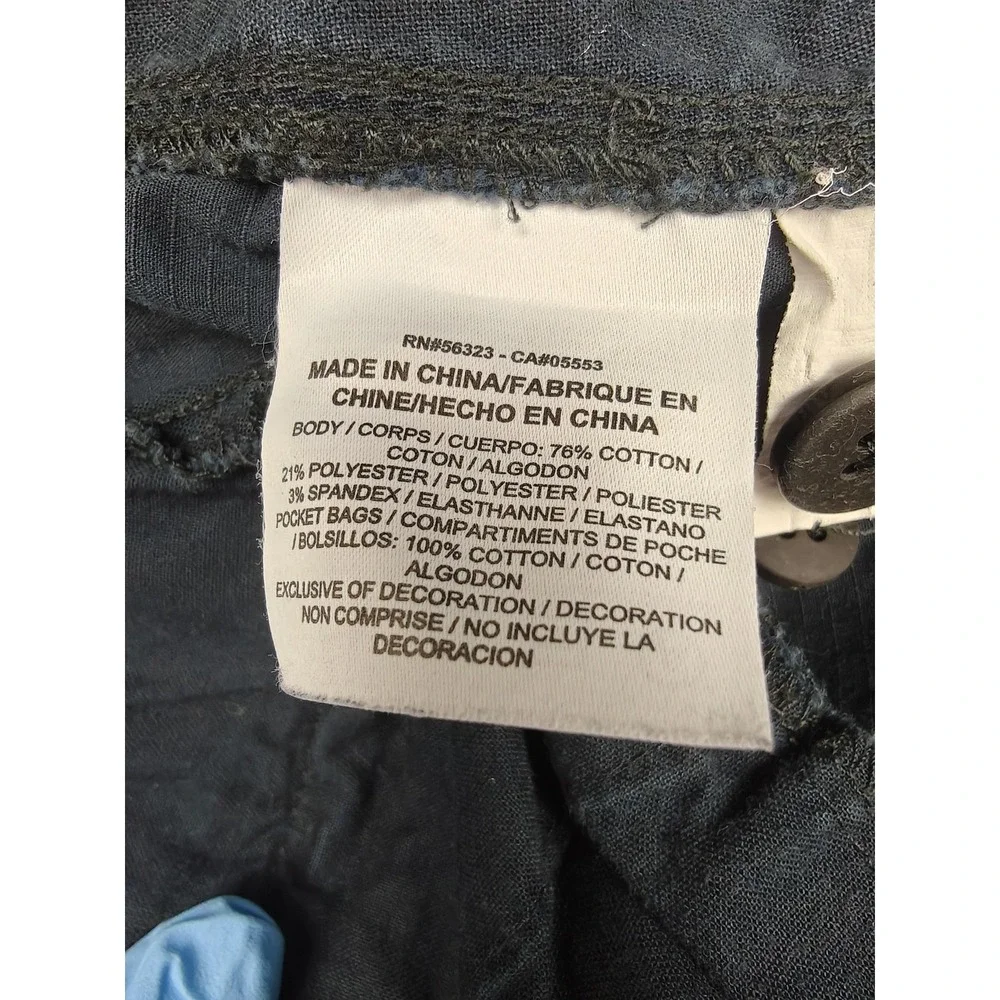 Jordan Pants Mens Medium Blue Woven Joggers Elastic Waist Zip Fly Pockets